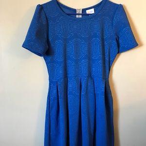 Lularoe Amelia dress in cobalt blue size L